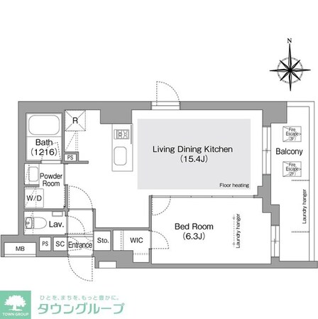 コンフォリア・リヴ文京護国寺の物件間取画像